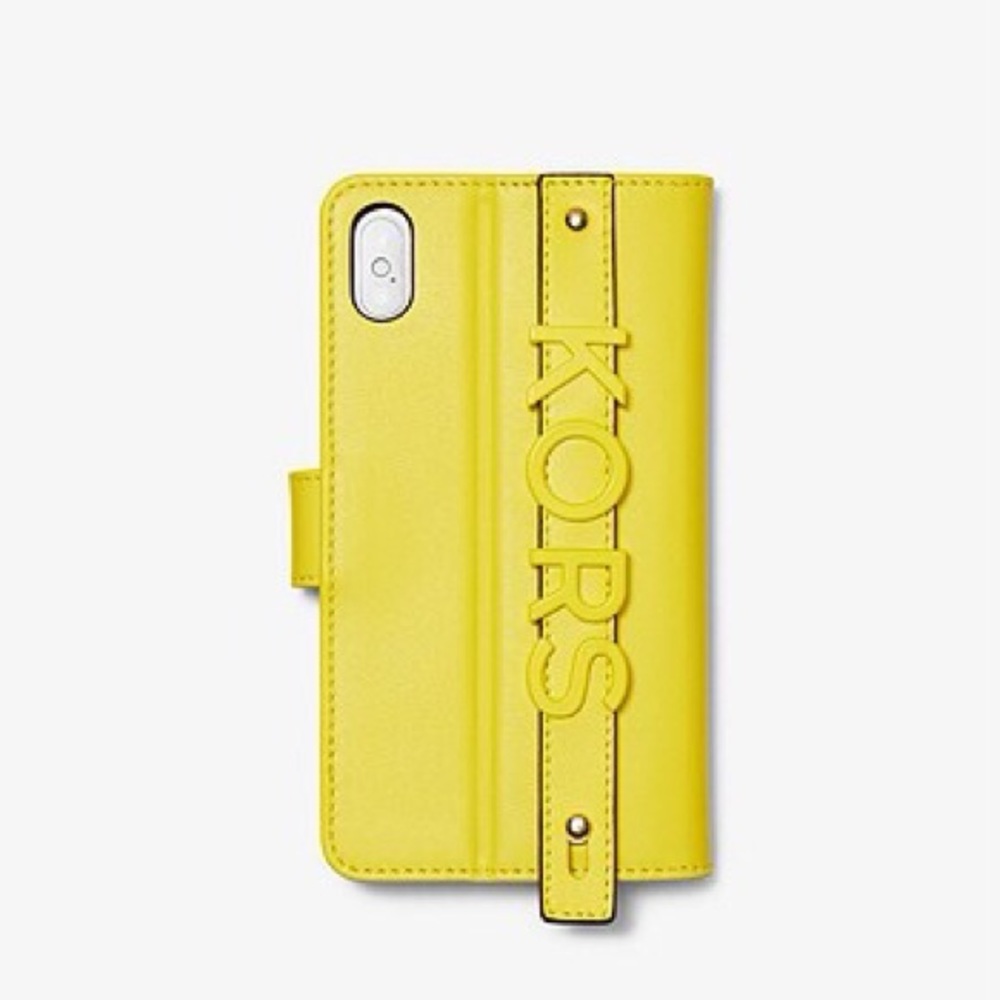 NWT Embellished Leather Folio Case Iphone X Plus